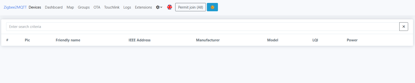 A screenshot of the weird behaviour in Zigbee2MQTT